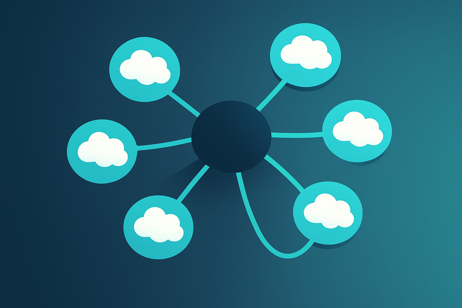 Interconnected thought clusters representing Gemini 3's search capabilities
