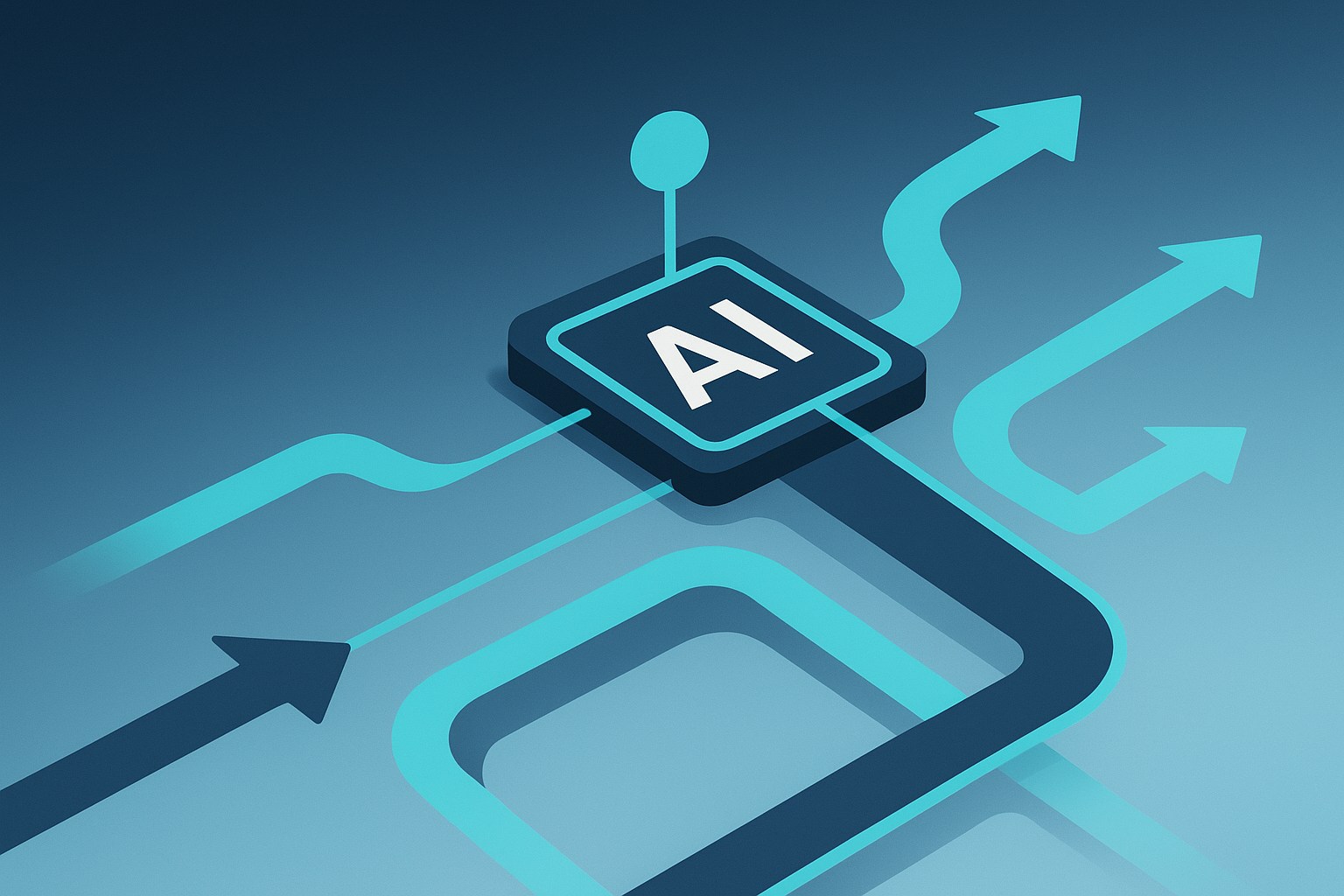 Traffic flow diagram illustrating AI's impact on click paths