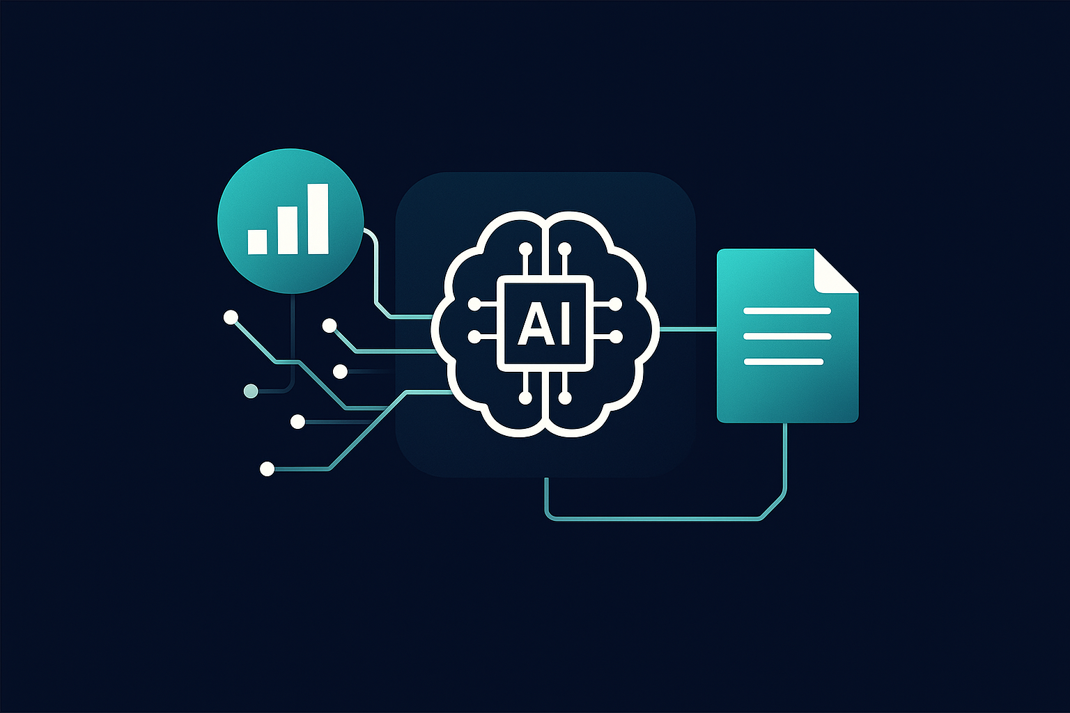 Illustration representing Enterprise workflow: turning cluster insights into publishable, AI-friendly briefs