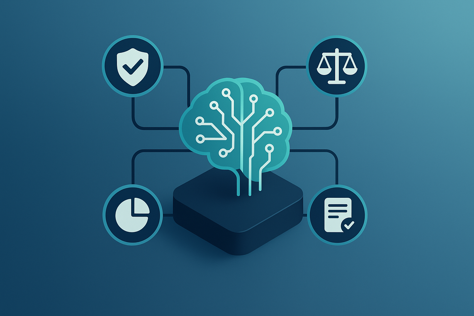 Sustainable AI visibility monitoring with governance nodes and compliance