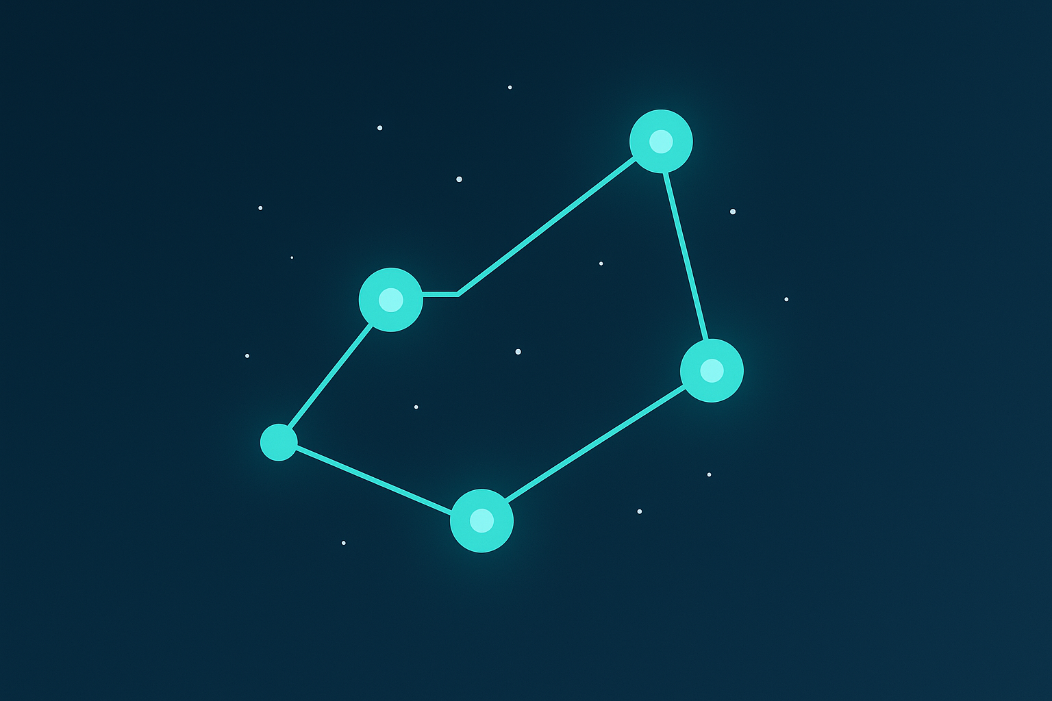 Constellation-themed illustration of GEO evaluation methodology