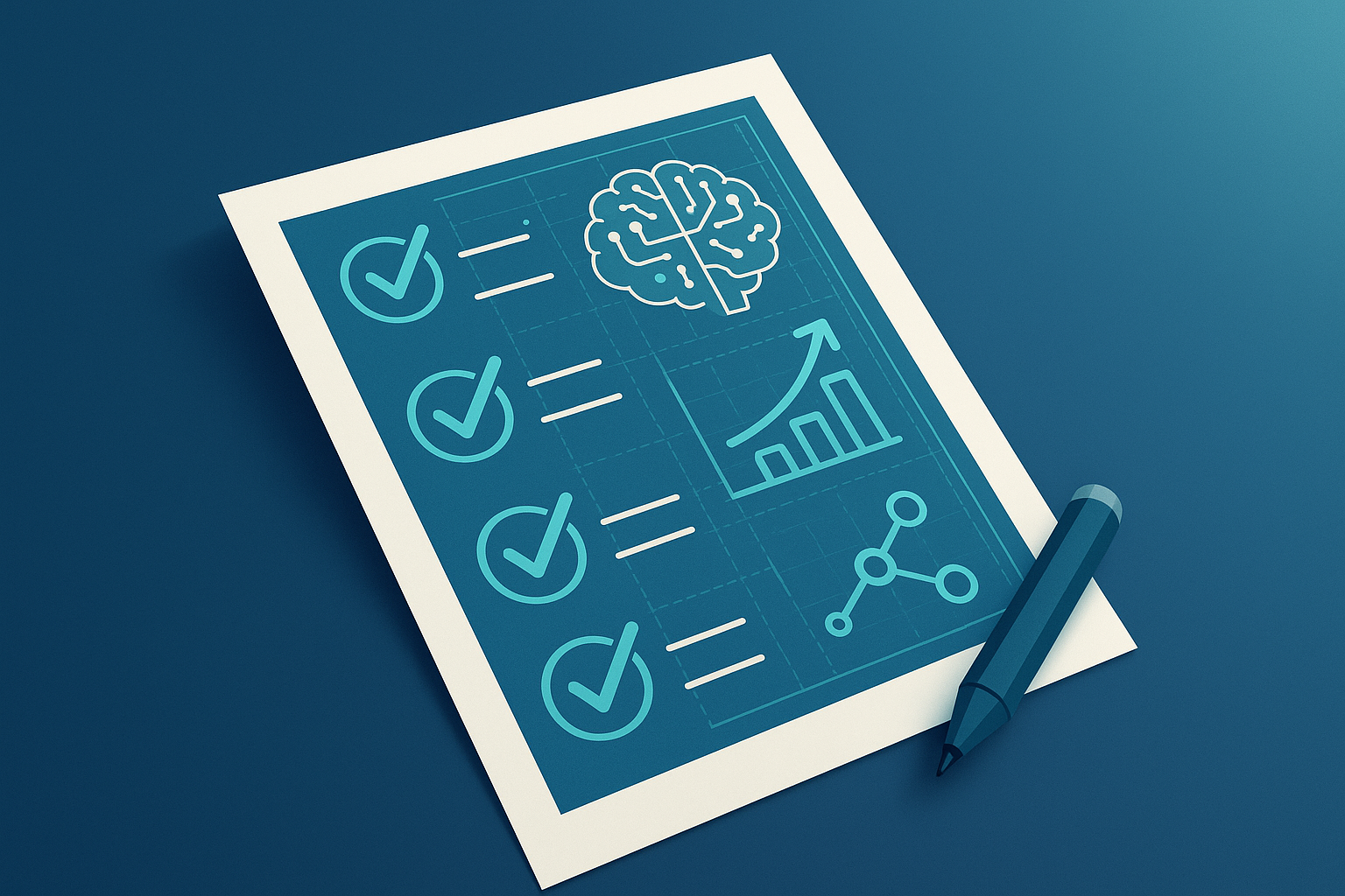 Blueprint of an AI strategy checklist for optimization