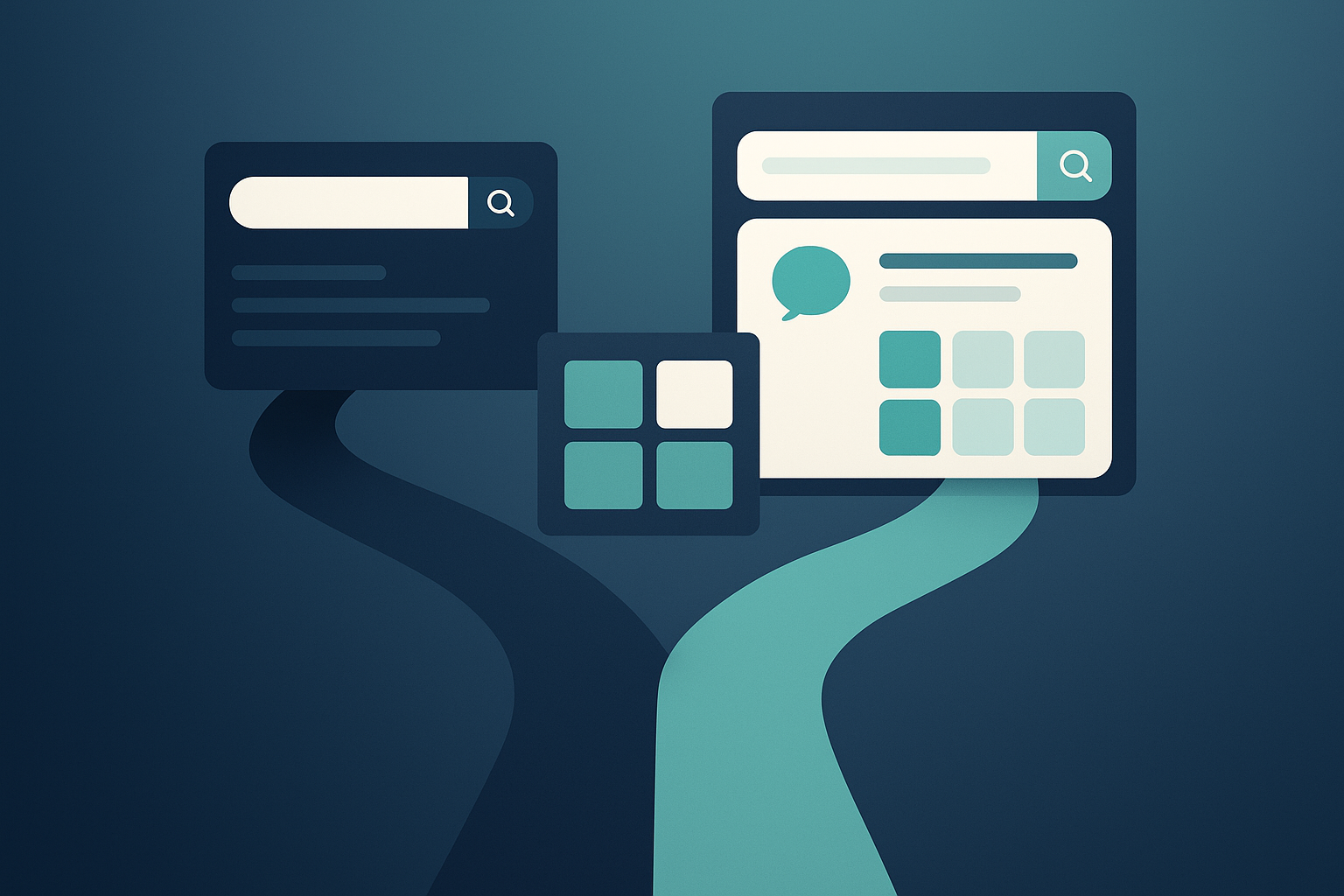 Blueprint contrasting Comet and Gemini 3 interface paths