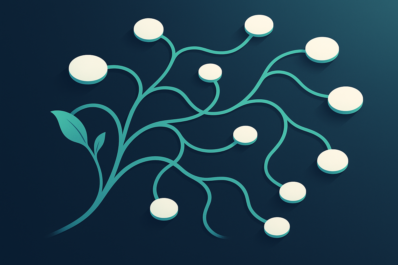 Illustration of semantic relationships in a lightweight knowledge graph