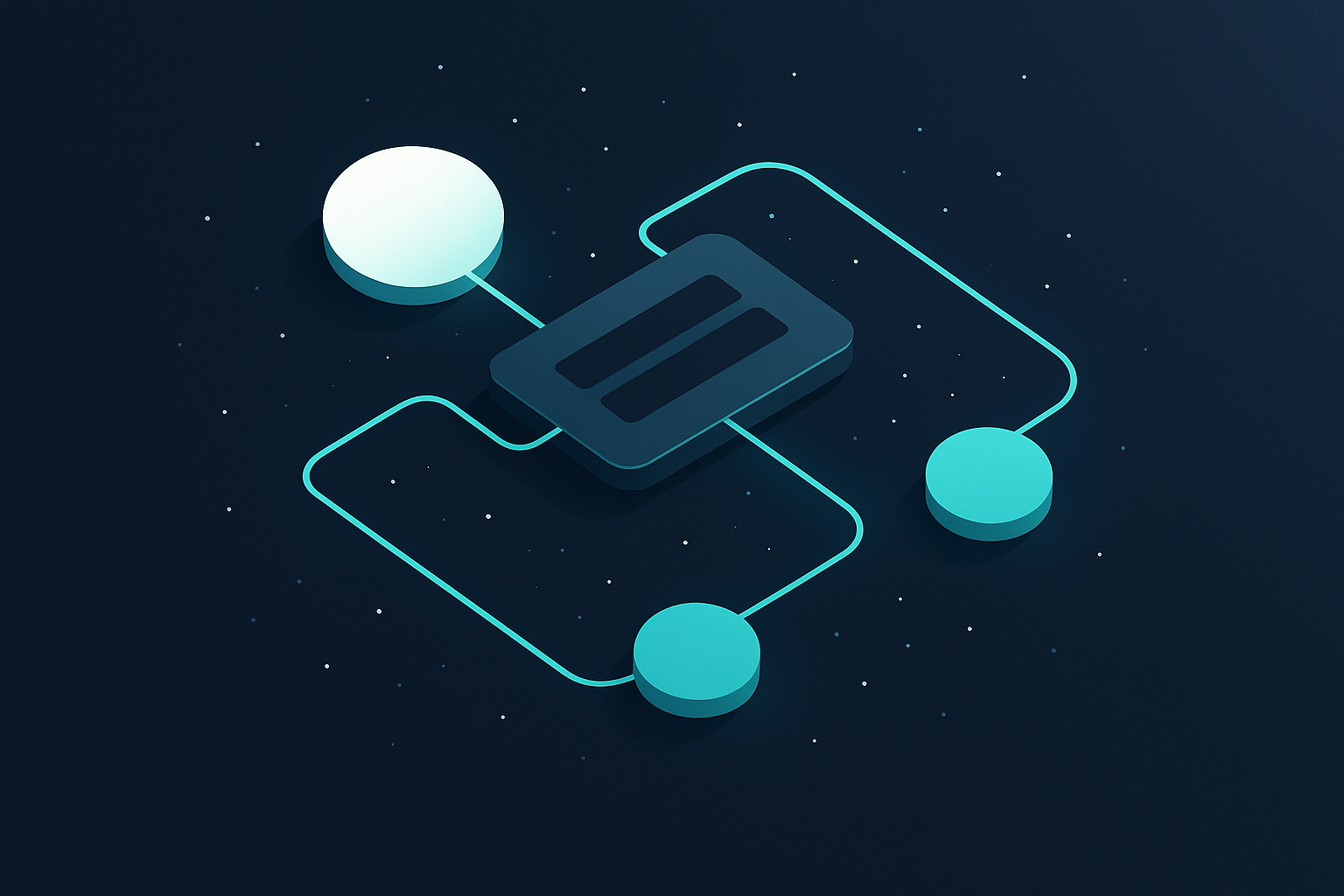 Starfield-themed flowchart showing technical GEO content accessibility