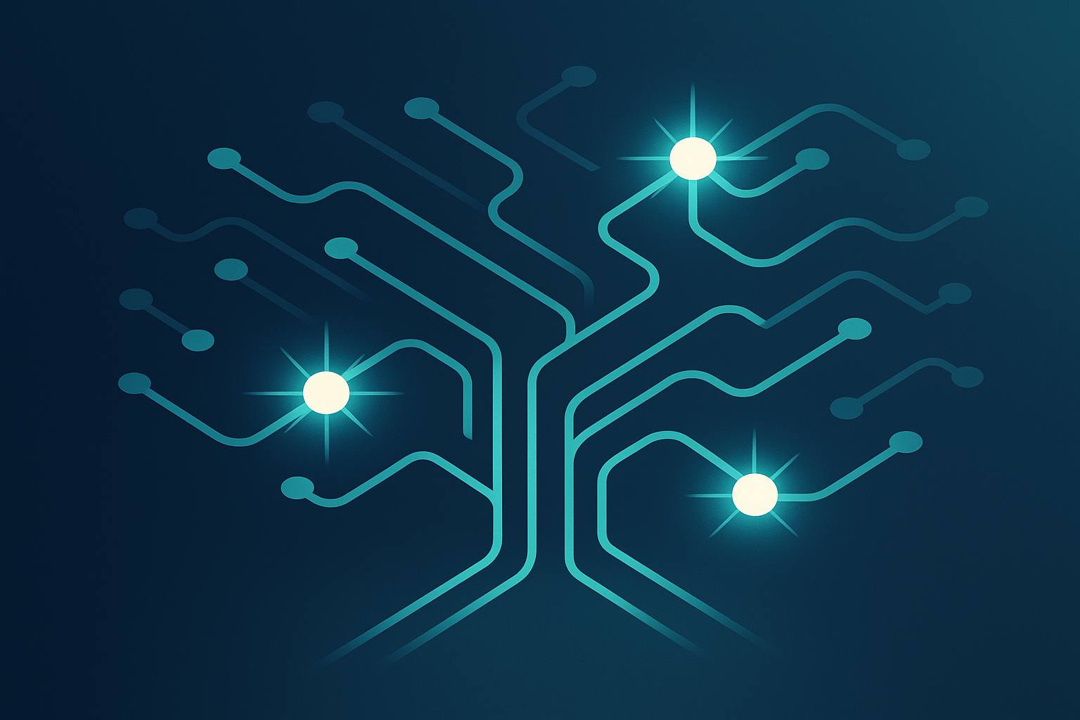 Expert insights on structured data visualized as illuminated pathways