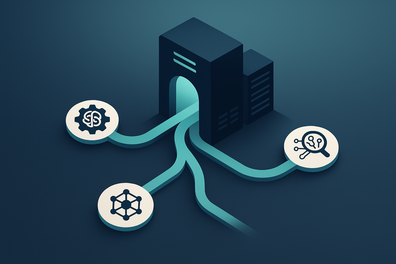 Blueprint showing MCP server as a gateway for AI scraping tools